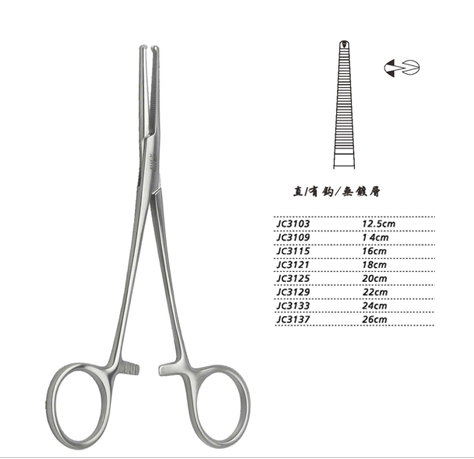 金鐘止血鉗 JC3115