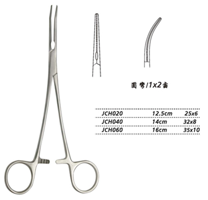 金鐘無損傷止血鉗 JCH020