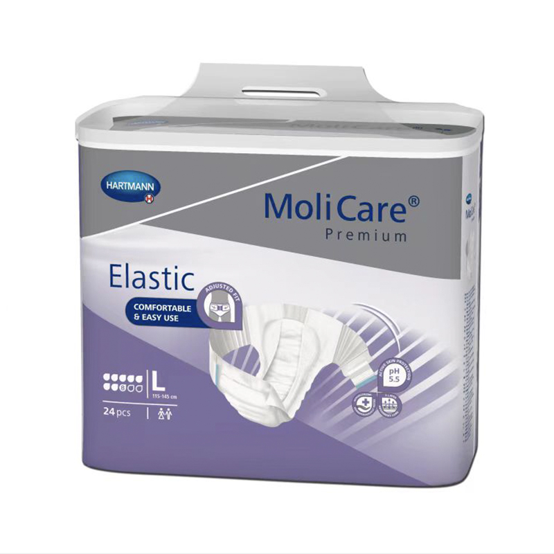 保赫曼妙力金裝彈性搭扣式尿褲（夜用型） 大號MoliCare Pr. Elastic 8D L P24