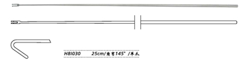 金鐘顯微喉鉤 H8I030