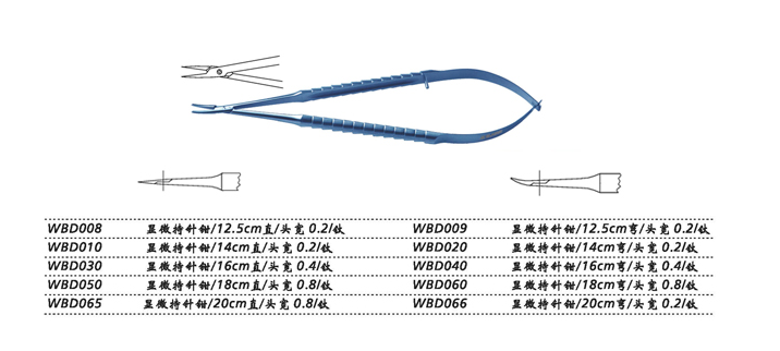 上海金鐘顯微持針鉗WBD080