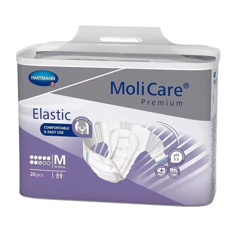 保赫曼妙力金裝彈性搭扣式尿褲（夜用型）中號MoliCare Pr. Elastic 8D M P26