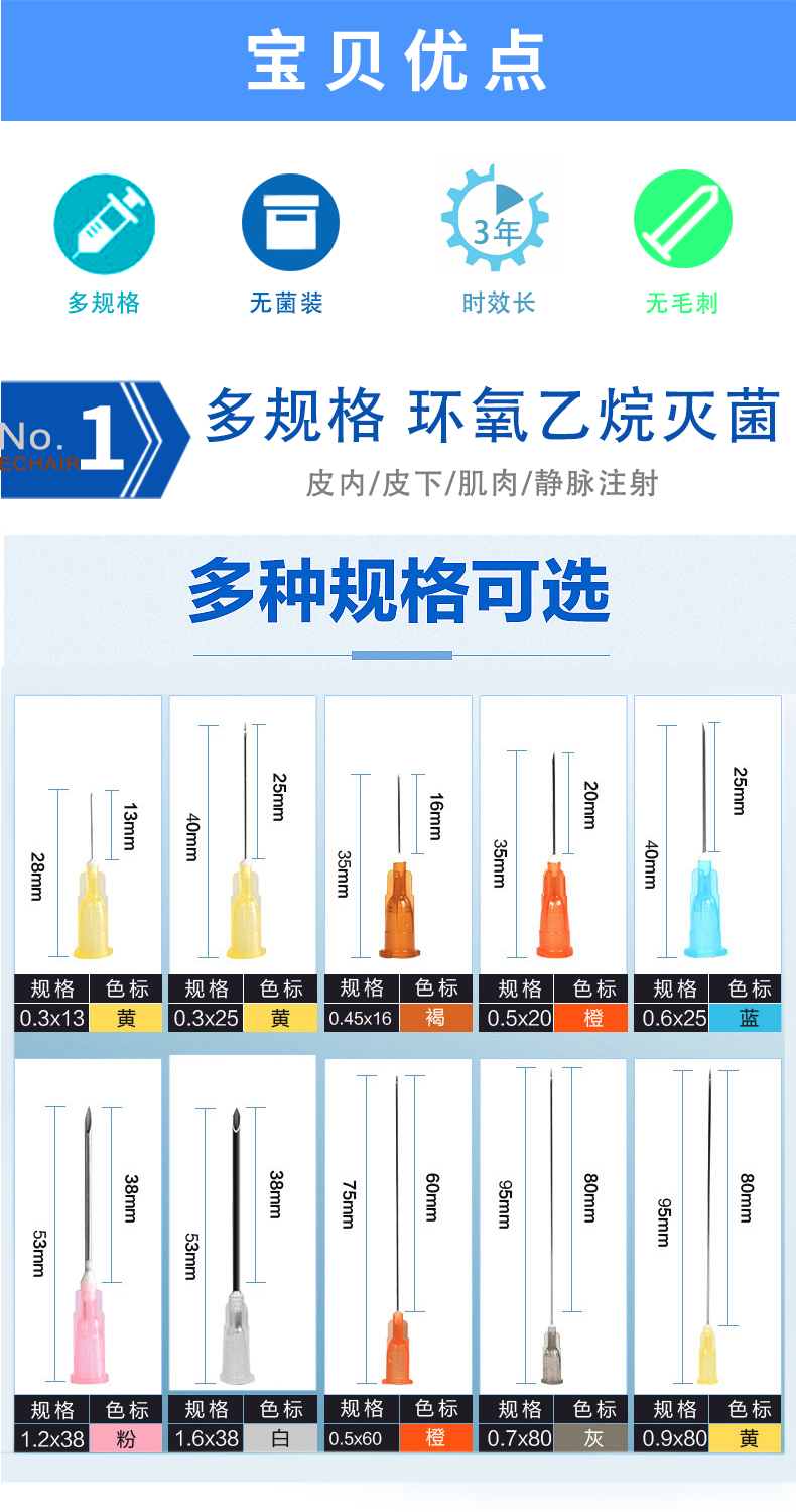 康德萊注射針 無菌注射針